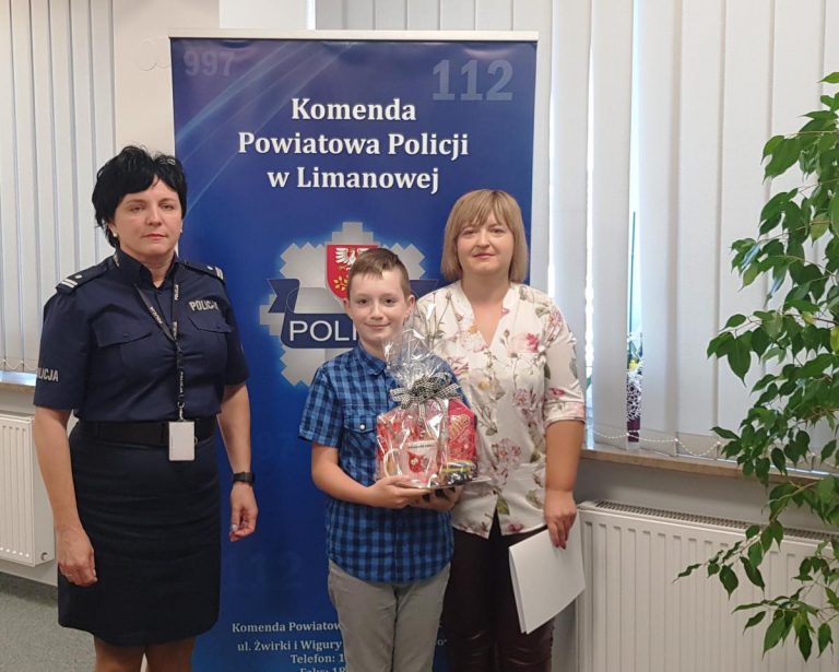 Łukowica: Szymon dał piękny przykład! Pani Komendant podziękowała