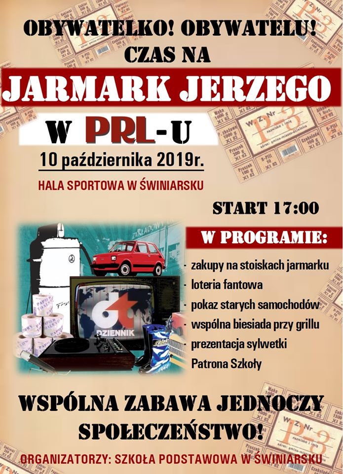 Świniarsko, 10 października: jarmark Jerzego w  PRL-u
