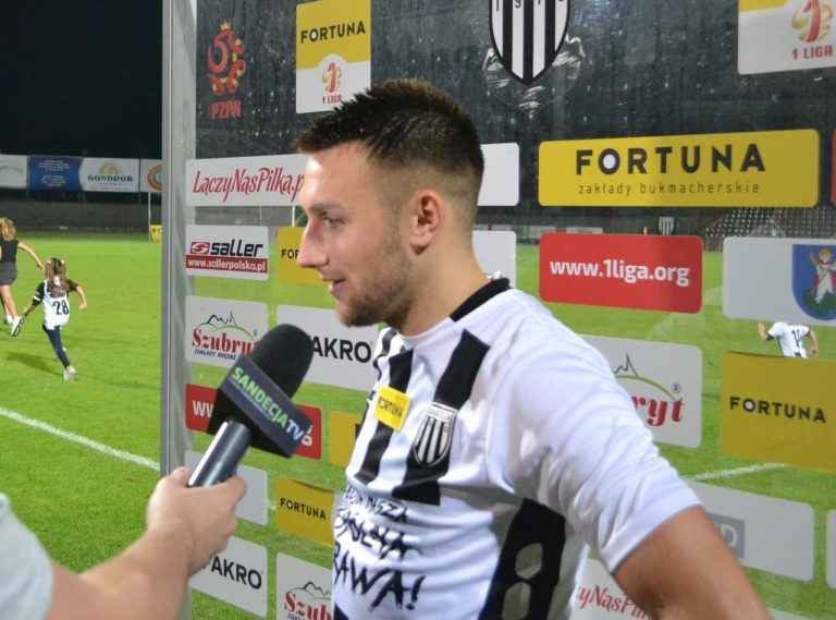 Mateusz Klichowicz z Sandecji: „Nie mam prawa do zadowolenia”