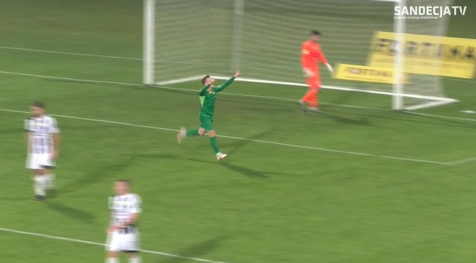 Zobacz jak padły gole w meczu Sandecji z Wartą [Wideo]