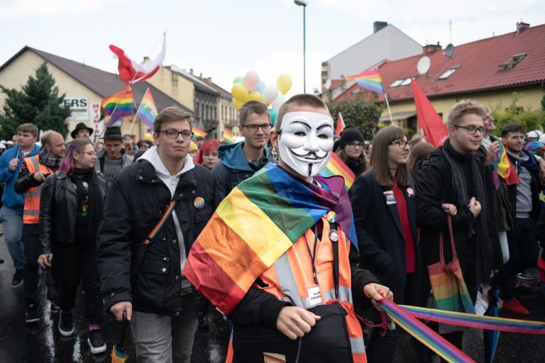 Marsz Równości w Nowym Sączu [fotorelacja Jakuba Szachnowskiego i Jerzego Cebuli]