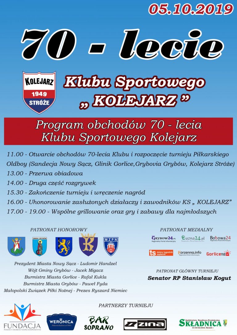 To już jutro! Uroczyste świętowanie 70 lat klubu