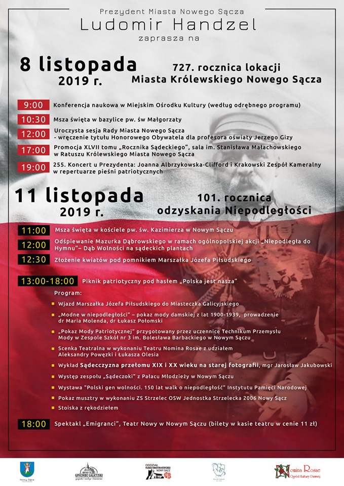 Nowy Sącz, 8 listopada: 727 rocznica lokacji Miasta Nowego Sącza