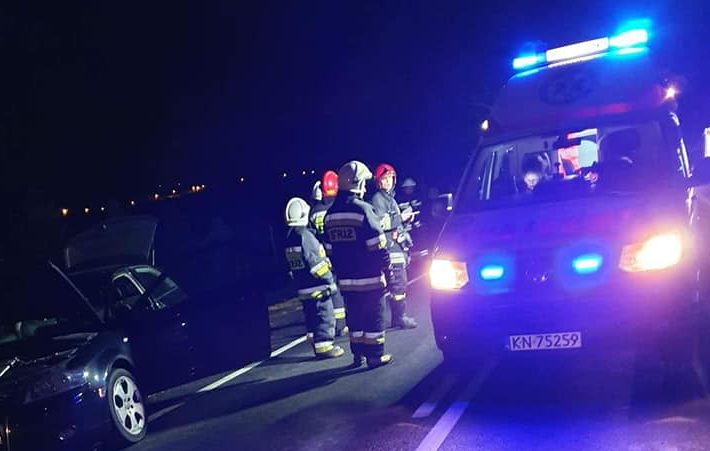 Gródek: kolizja na krajowej 28. Jedna osoba w szpitalu