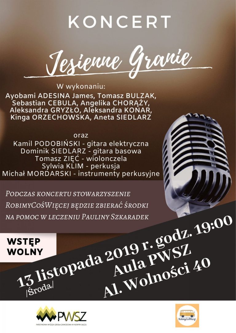 Nowy Sącz, 13 listopada: jesienne granie dla Paulinki!