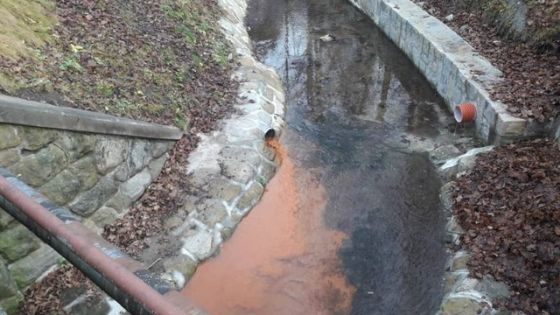 Krynica-Zdrój: rdzawa substancja w potoku okazała się być akratopegą