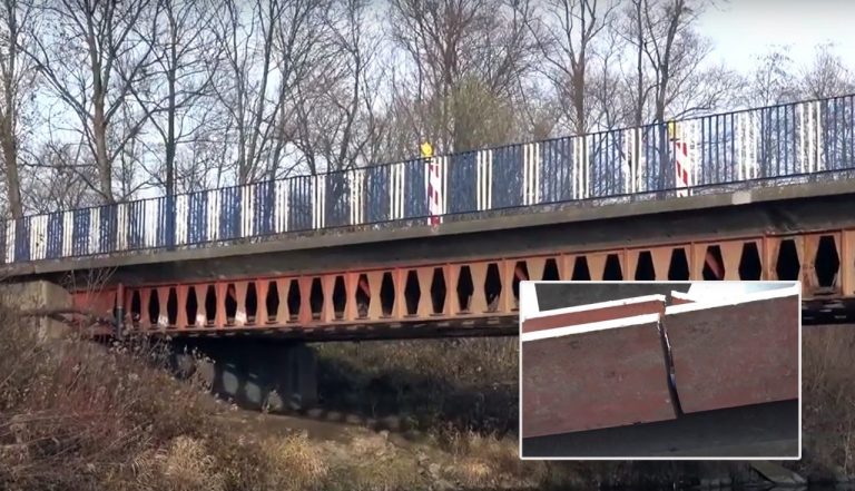 Nowy Sącz – Kamionka: dźwigary uszkodzone. Ciężkie samochody nie wjadą na most!