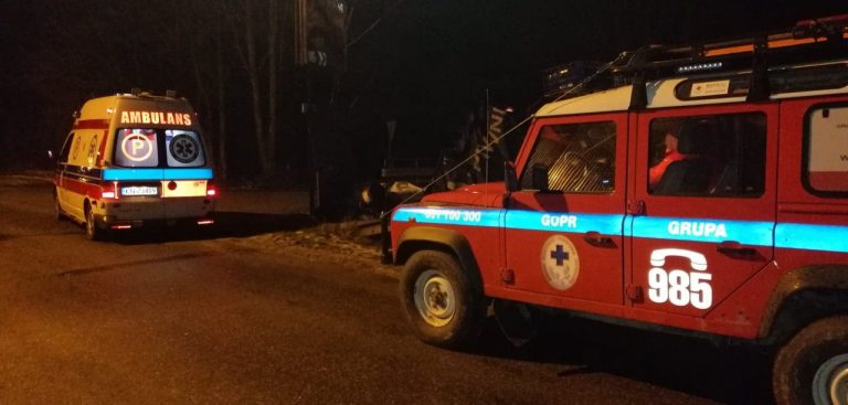 Nocna akcja krynickiego GOPR. Ruszyli na pomoc poszkodowanemu mężczyźnie