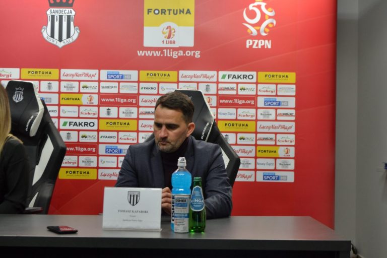 Trener Sandecji po ostatnim meczu w tym roku: „Brakowało nam czegoś”