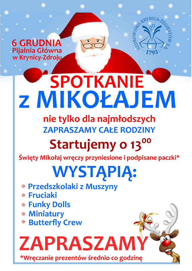 6 grudnia, Krynica – Zdrój: spotkanie z Mikołajem