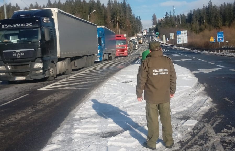 Protest kierowców ciężarówek