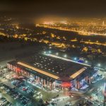 Nowy Sącz, widok z drona. Centrum Handlowe Gołąbkowice