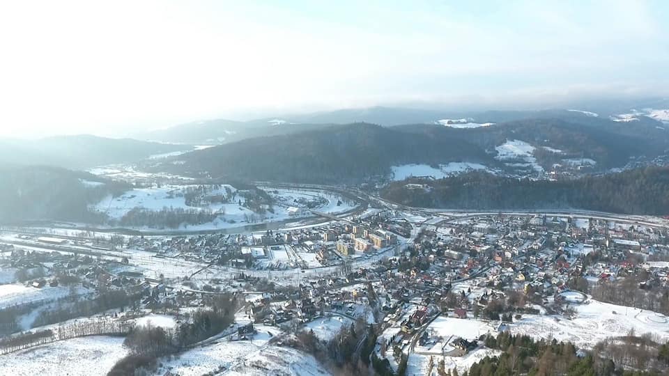 Muszyna, widok z drona