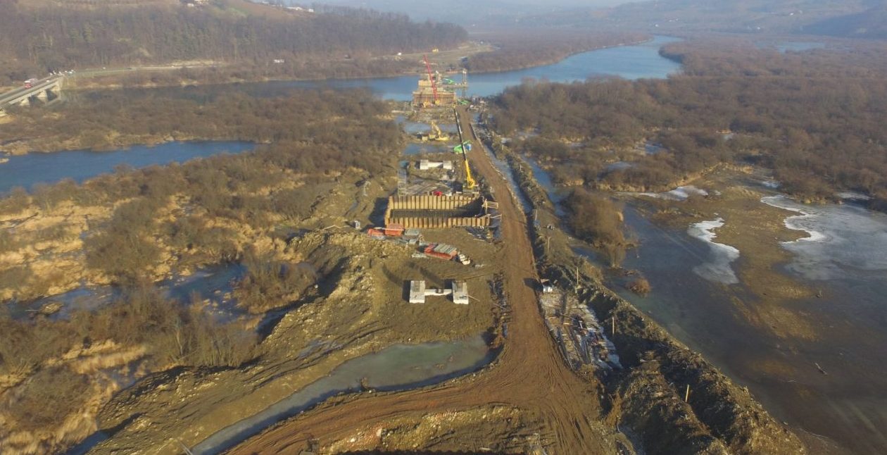 Budowa mostu w Kurowie, DK 75