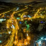 Grybów, widok z drona