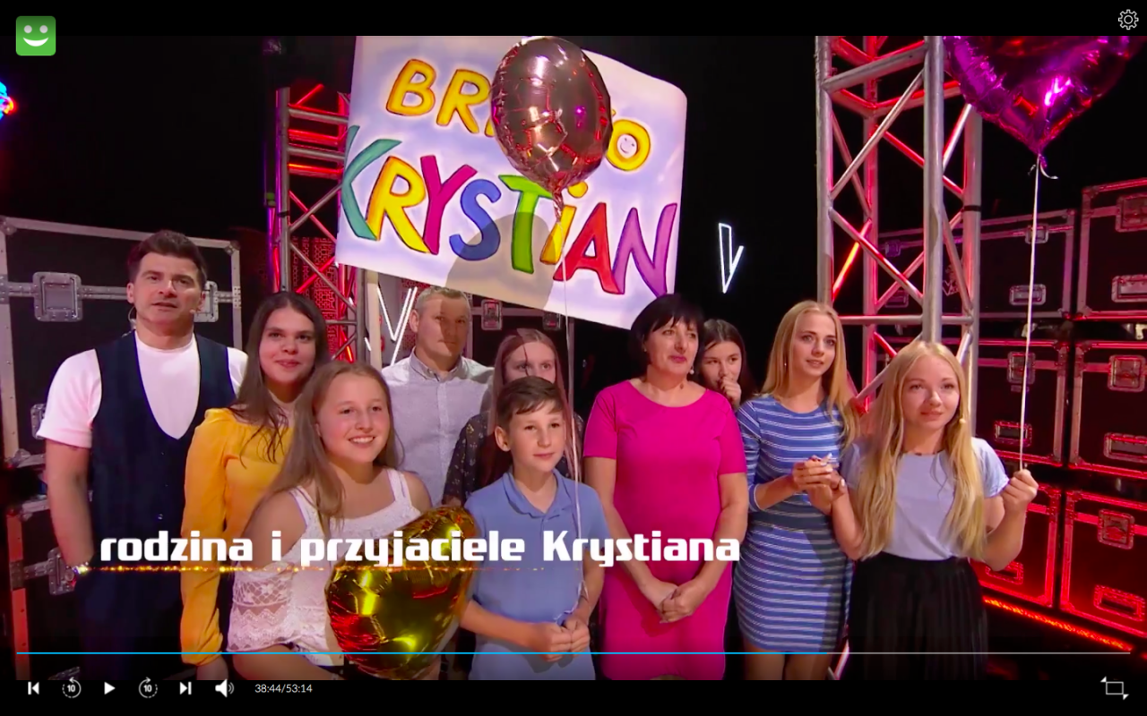 Rodzina i przyjaciele Krystiana