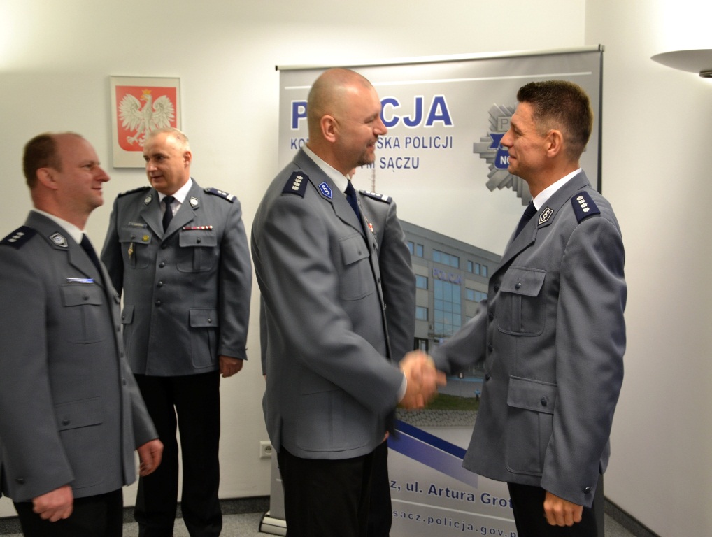 Pożegnanie zastępcy komendanta sądeckiej Policji