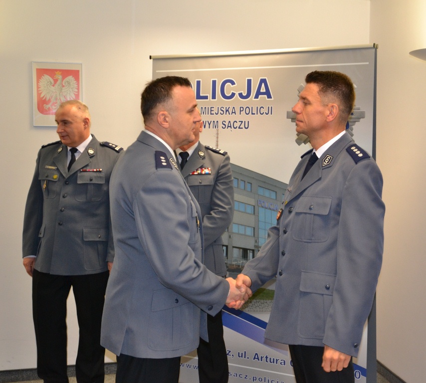 Pożegnanie zastępcy komendanta sądeckiej Policji