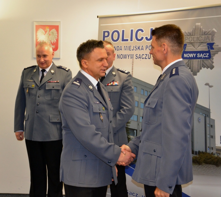 Pożegnanie zastępcy komendanta sądeckiej Policji