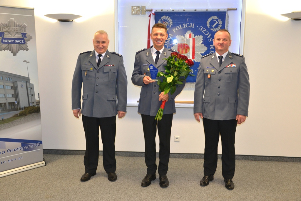 Pożegnanie zastępcy komendanta sądeckiej Policji