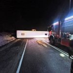 wypadek Krynica, przewrócony autobus