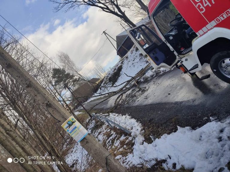Sądecczyzna: Ponad 1300 mieszkańców bez prądu, powalone drzewa, uszkodzone dachy