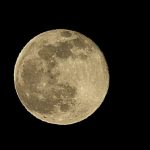 Księżyc w pełni, 9 lutego 2020, Śnieżny Księżyc