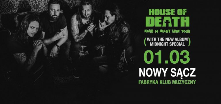 1 marca, Nowy Sącz: Let’s rock! HOUSE OF DEATH zagra w Fabryce