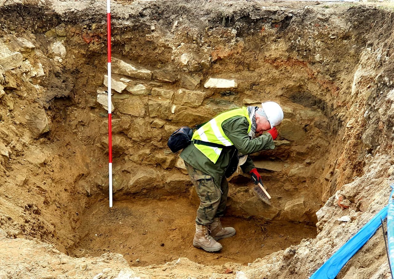 prace archeologiczne, Nowy Sącz, zamek