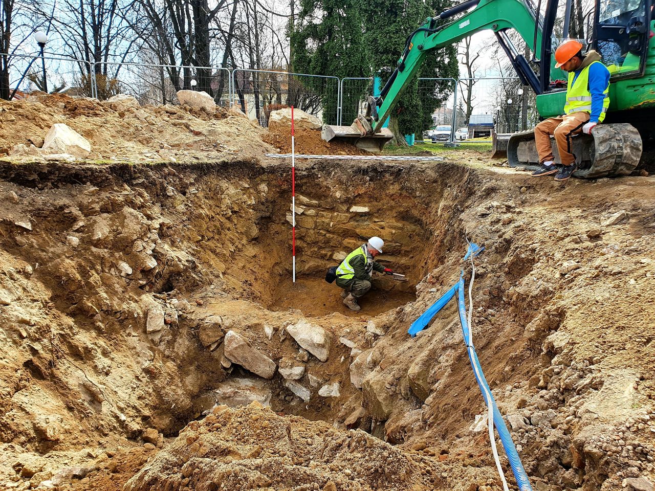 prace archeologiczne, Nowy Sącz, zamek