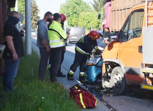 wypadek, ul. Zamenhofa, Nowy Sącz