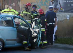wypadek, ul. Zamenhofa, Nowy Sącz