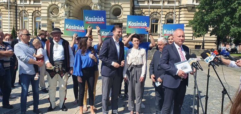 Władysław Kosiniak- Kamysz odwiedził Nowy Sącz. Przekonywał do siebie wyborców i rozmawiał z prezydentem Handzlem