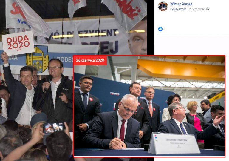 Senator zdrowy. Zanim poznał wynik testu – spotkał się z partyjnymi kolegami i z prezydentem