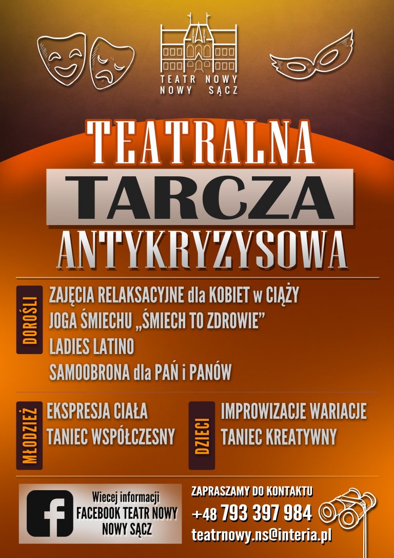Nowy Sącz, wakacje: Teatr Nowy przygotował „Teatralną Tarczę Antykryzysową”