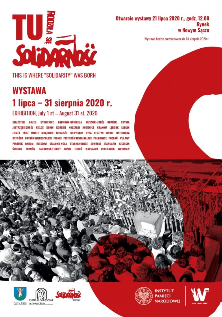 Nowy Sącz, 21 lipca: otwarcie wystawy „Tu rodziła się Solidarność”