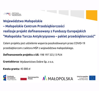 Małopolska Tarcza Antykryzysowa – pakiet przedsiębiorczość