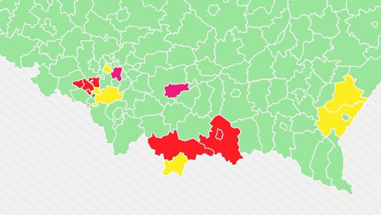 Aktualizacja listy „żółtych” i „czerwonych” powiatów. Są zmiany w naszym regionie