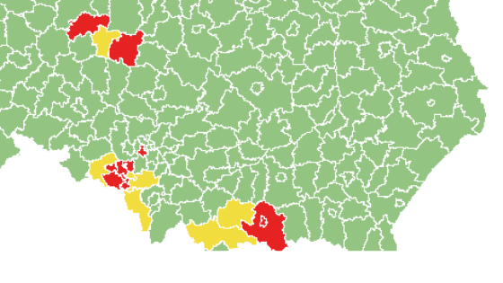 Od jutra nowe „żółte” i „czerwone” strefy. Wśród nich m.in. Limanowszczyzna