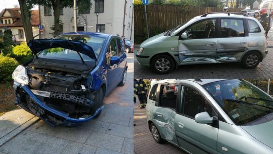 Stary Sącz: zderzenie osobówek. Mężczyzna i dziecko w szpitalu