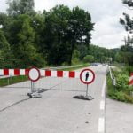 most na rzece Kamienica. Nowy Sącz, zakaz wjazdu