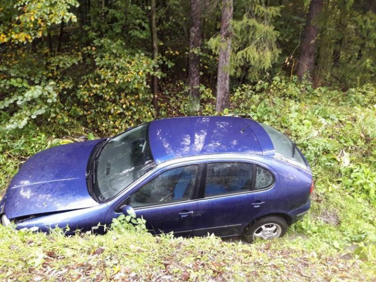 Łazy Biegonickie: Seat w rowie. Kierowca trafił do szpitala