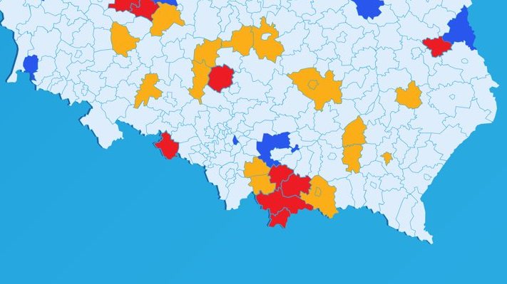 Od soboty nowe żółte i czerwone strefy – niestety, także w naszym regionie