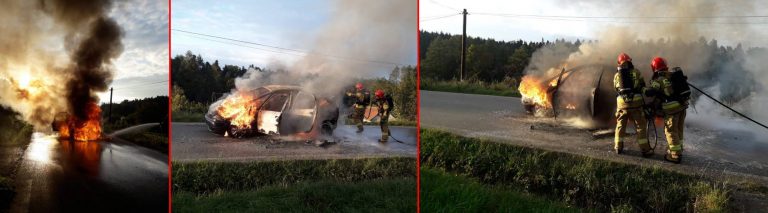 Nawojowa; Nowy Sącz: spłonęły dwa auta