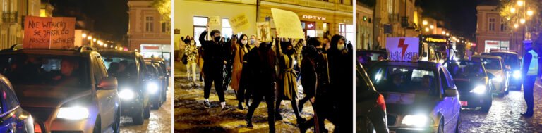 Nowy Sącz: młodzi wyszli i wyjechali na ulice…