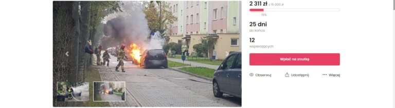 Rodzina straciła jedyny środek transportu. Trwa zbiórka na nowy samochód