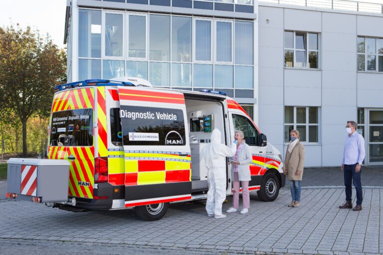 MAN TGE – pojazd diagnostyczny do wykonywania testów koronawirusa