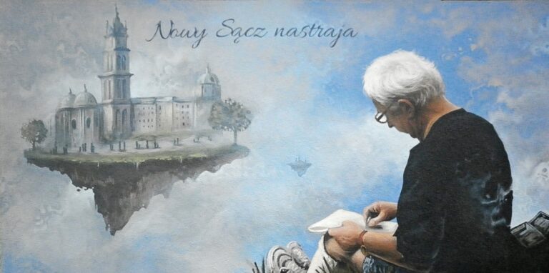 To JUŻ się dzieje… Miasto nabiera kolorów. Sześciu artystów maluje w Nowym Sączu murale