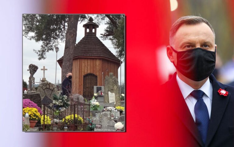 Prezydent Andrzej Duda z prywatną wizytą na Sądecczyźnie. Odwiedził groby przodków