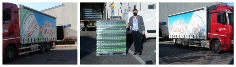 Cechini z pomocą dla ludzi, którzy ratują życie. Do szpitali pojechał transport wody – na zdrowie ratowników i lekarzy